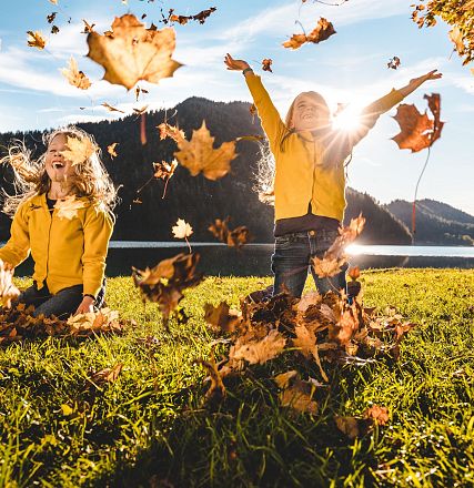 Herbstfreude im Freien