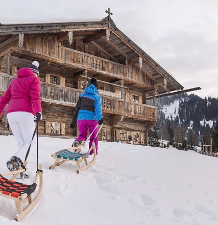 Winterliches Schlittenvergnügen